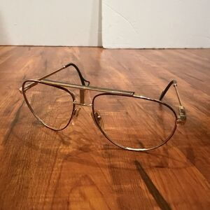 Vintage Jean Claude Killy Tortoise 59-15-130 Aviator Style Glasses Frames Only